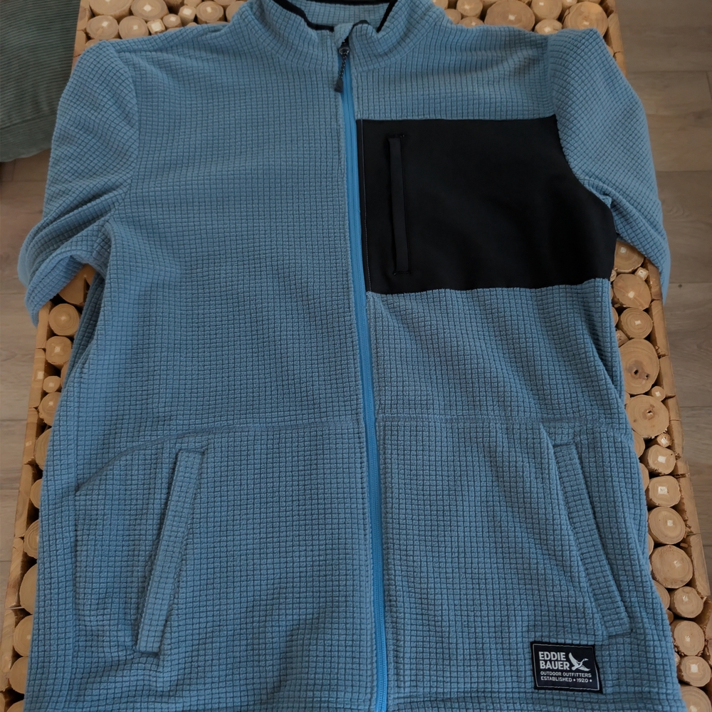 Eddie Bauer Men's Blue and Black Jacket